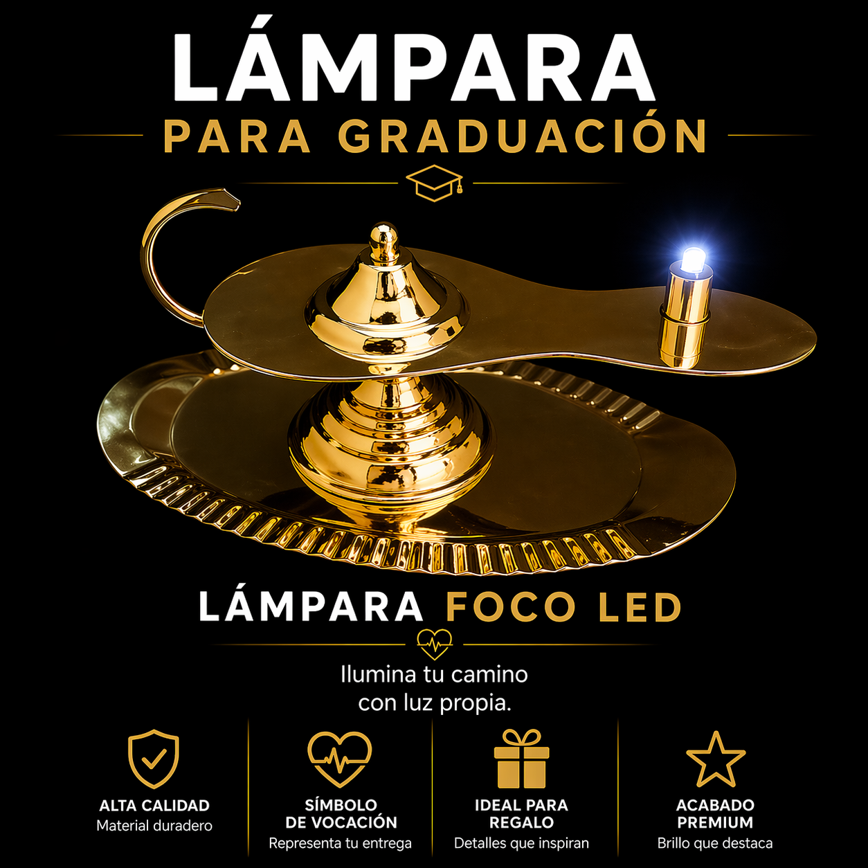 Charola lámpara