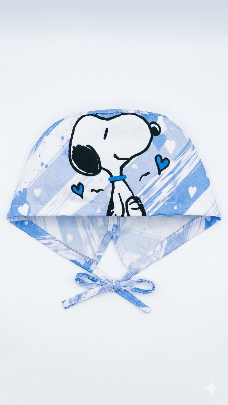 Gorro  Snoopy celeste