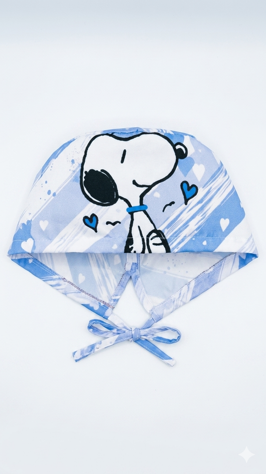 Gorro  Snoopy celeste